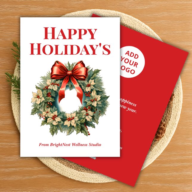 Elegante tarjeta de vacaciones de negocios con nom (Subido por el creador)