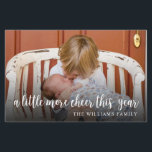 Elegante tarjeta de vacaciones de Recién nacido de<br><div class="desc">Comparte la noticia de que agregaste un poco más de alegría este año con esta elegante tarjeta de Navidades fotográficos. Personalice con 1 foto en la parte delantera y 3 fotos en la parte posterior junto con toda la información del estado de nacimiento de su bebé. Visita la colección de...</div>