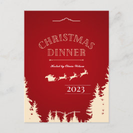 Elegante tarjeta de vacaciones para Navidades