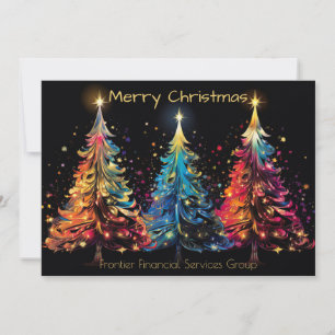 Elegante tarjeta de vacaciones para Navidades corp