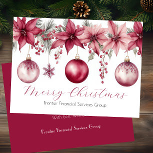 Elegante tarjeta de vacaciones para Navidades corp