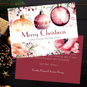 Elegante tarjeta de vacaciones para Navidades corp