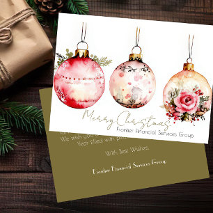 Elegante tarjeta de vacaciones para Navidades corp