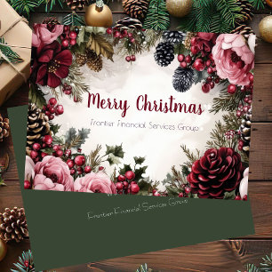 Elegante tarjeta de vacaciones para Navidades corp