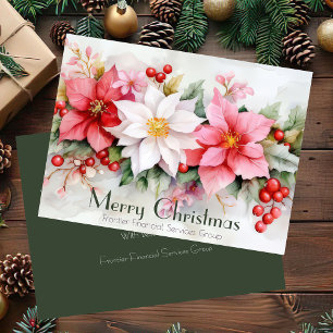 Elegante tarjeta de vacaciones para Navidades corp