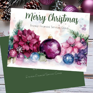 Elegante tarjeta de vacaciones para Navidades corp