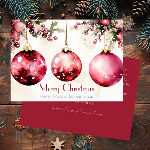 Elegante tarjeta de vacaciones para Navidades corp