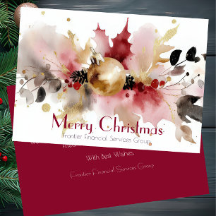 Elegante tarjeta de vacaciones para Navidades corp