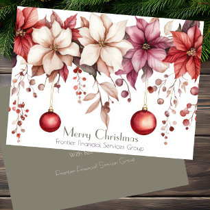 Elegante tarjeta de vacaciones para Navidades corp