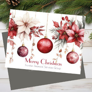 Elegante tarjeta de vacaciones para Navidades corp