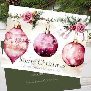 Elegante tarjeta de vacaciones para Navidades corp