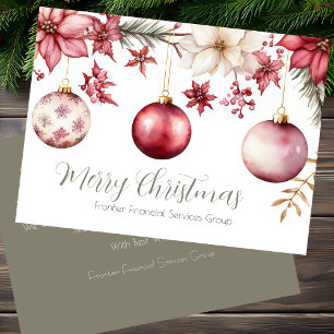 Elegante tarjeta de vacaciones para Navidades corp