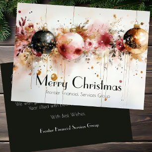 Elegante tarjeta de vacaciones para Navidades corp