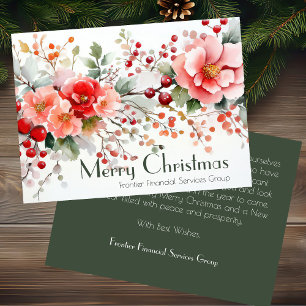 Elegante tarjeta de vacaciones para Navidades corp