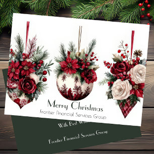 Elegante tarjeta de vacaciones para Navidades corp