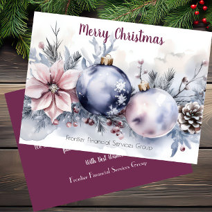 Elegante tarjeta de vacaciones para Navidades corp