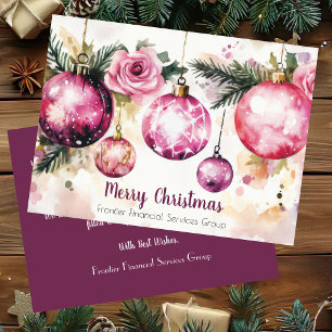 Elegante tarjeta de vacaciones para Navidades corp