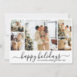 Elegante tarjeta de vacaciones para Navidades de C