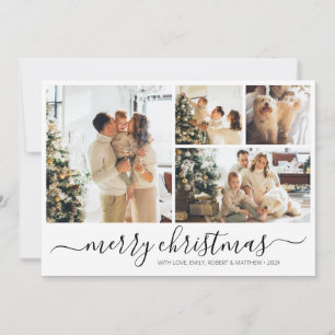 Elegante tarjeta de vacaciones para Navidades de g