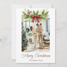 Elegante tarjeta de vacaciones para Navidades Holl