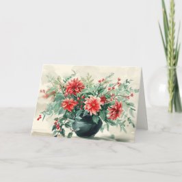 Elegante tarjeta de vacaciones virgen de invierno 