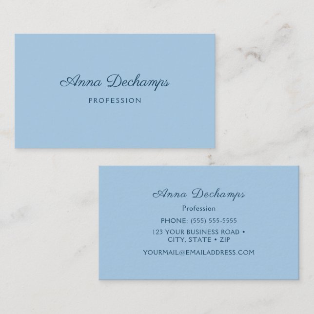 Elegante tarjeta de visita (Anverso / Reverso)