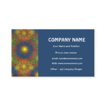 Elegante tarjeta de visita azul oscuro