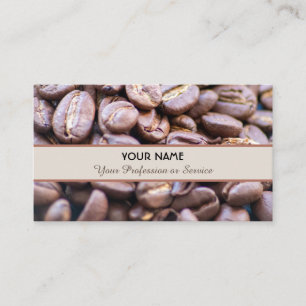 Elegante tarjeta de visita Barista y becarios de c