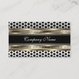 Elegante tarjeta de visita beige y gris negro