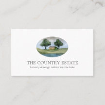 Elegante tarjeta de visita blanca