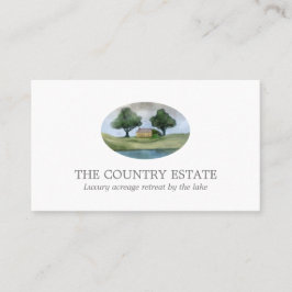 Elegante tarjeta de visita blanca