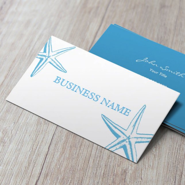 Elegante tarjeta de visita Blue Starfish Beauty Sa (Subido por el creador)