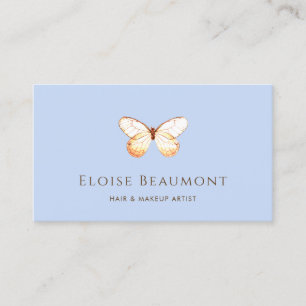 Elegante tarjeta de visita Boho Butterfly Nature