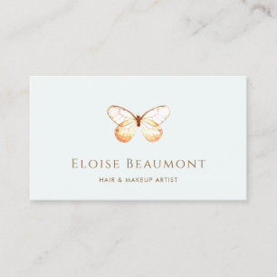 Elegante tarjeta de visita Boho Butterfly Nature