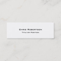 Elegante tarjeta de visita con encanto blanco