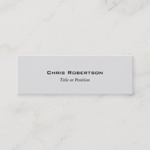 Elegante tarjeta de visita con encanto gris de mod