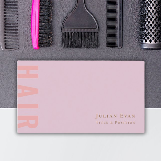 Elegante tarjeta de visita con estilo de cabello r (Subido por el creador)