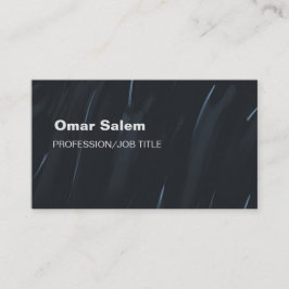 Elegante tarjeta de visita con sorprendentes toque