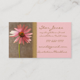 Elegante tarjeta de visita ConeFlower - - -