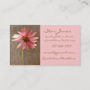 Elegante tarjeta de visita ConeFlower - - -
