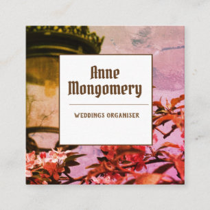 Elegante tarjeta de visita cuadrada