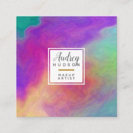 Elegante tarjeta de visita cuadrada