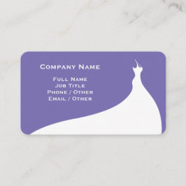 Elegante tarjeta de visita de Boda violeta