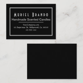 Elegante tarjeta de visita de Candle Company V2