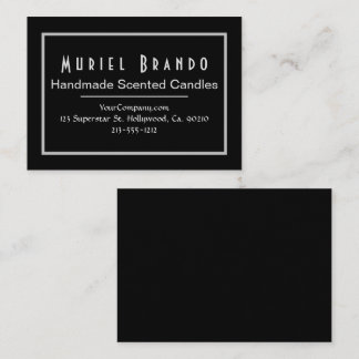 Elegante tarjeta de visita de Candle Company V2