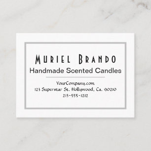 Elegante tarjeta de visita de Candle Company V3