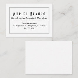 Elegante tarjeta de visita de Candle Company V3