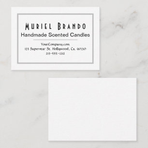 Elegante tarjeta de visita de Candle Company V3
