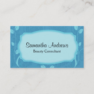 Elegante tarjeta de visita de consultores de belle