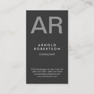 Elegante tarjeta de visita de consultores de moda